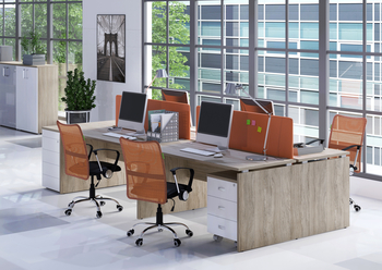 Мебель для персонала серия ONIX (Столы и комплектующие ЛДСП)